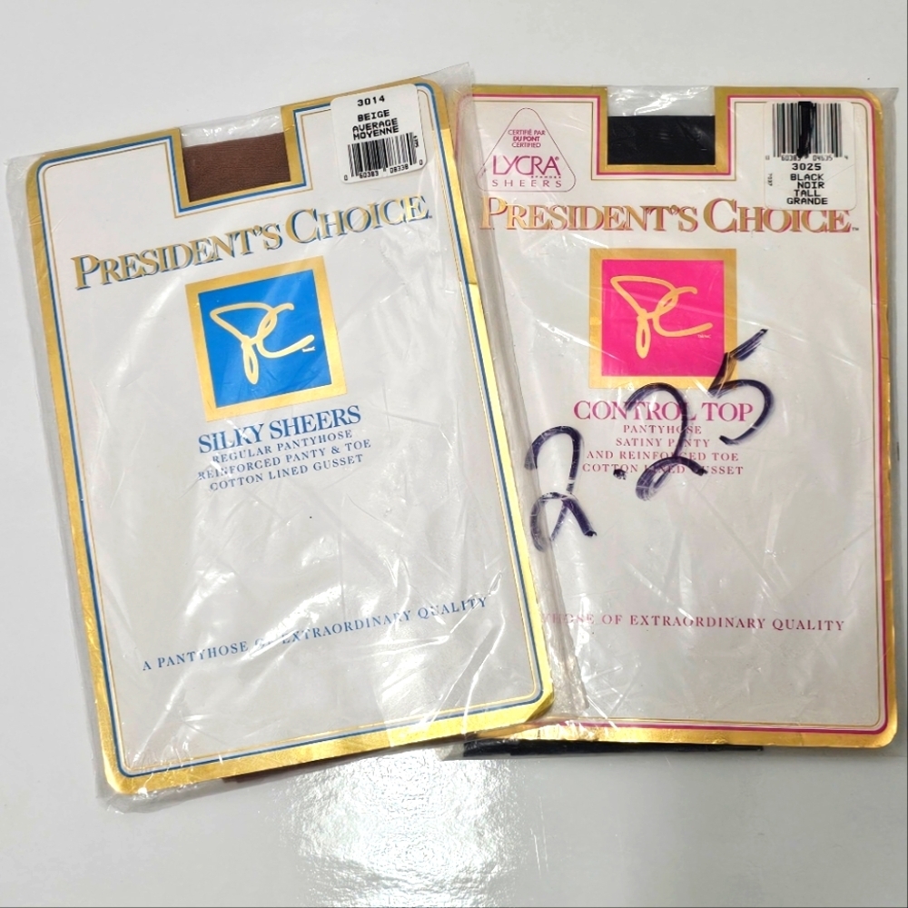 President's Choice Panty Hose (#3014 & #3025) - Set of 2